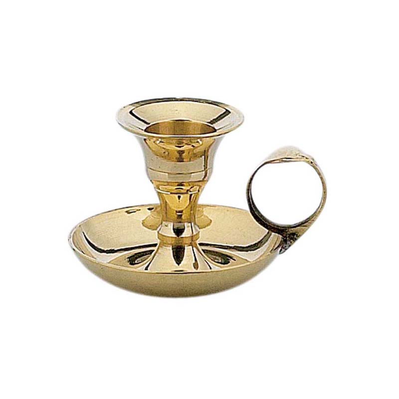 Sfeșnic pentru o lumânare cu mâner și tipsie 2190