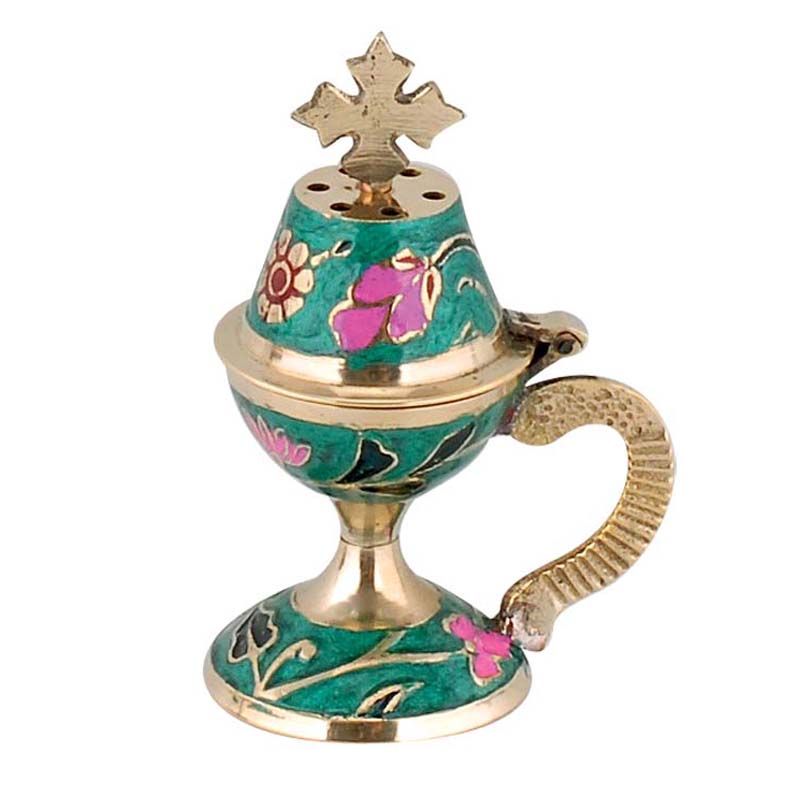 Cățuie mică din bronz, verde 8599