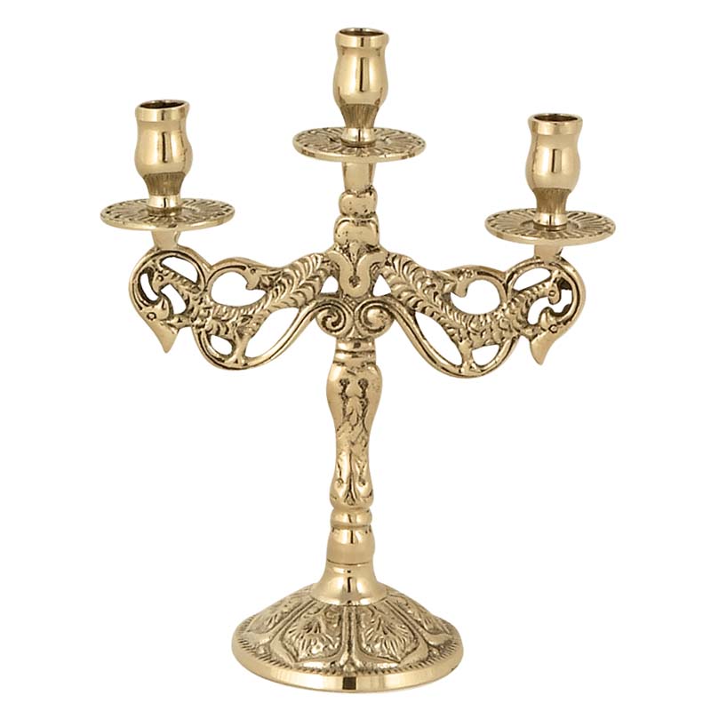 Sfeșnic cu postament pentru trei lumânări 9810