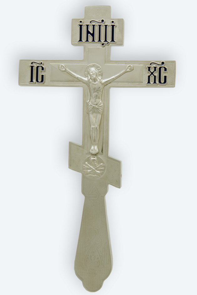 Cruce pentru Sfântul Altar nichelată și gravată sof-ag-3380097