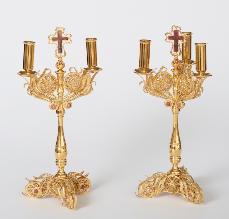 Set de dicher+tricher aurit și argintat sof-5560054