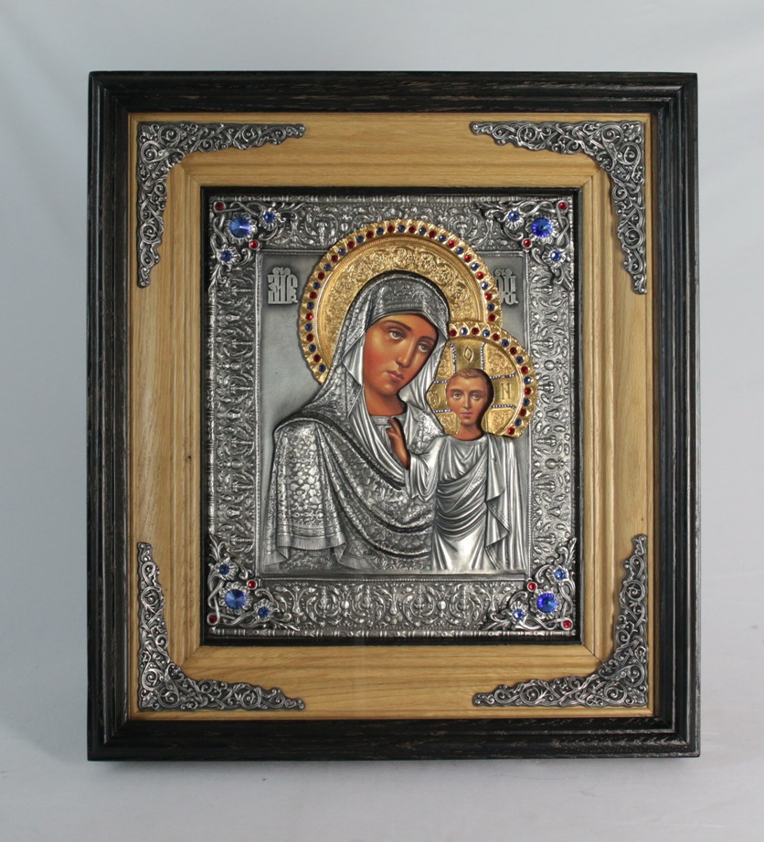 Icoană bio Maica Domnului Kazani a03 40x45 cm