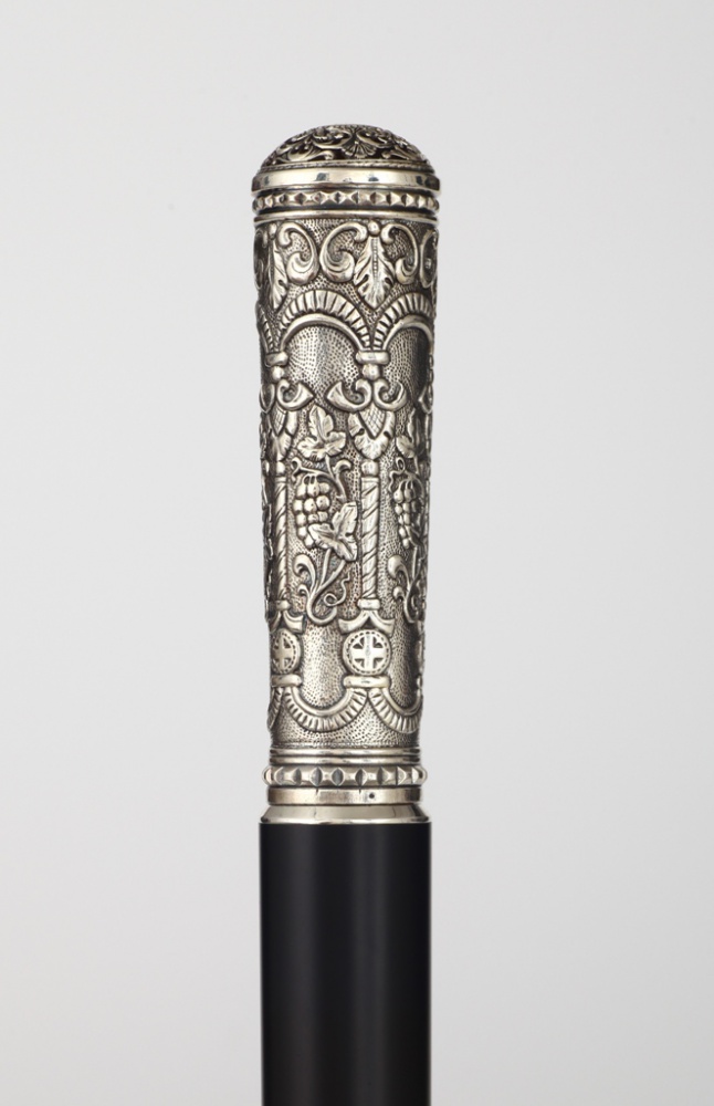 Toiag arhieresc aurit și argintat prin galvanizare ornamentat cu inserții decorative sof-5100011