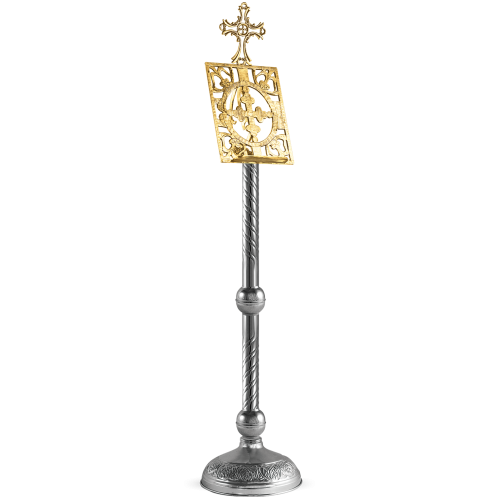 Suport pentru carte sau evanghelie aurit și argintat 111-933