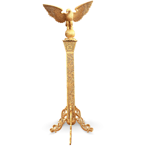 Analog metalic și aurit cu suport tip vultur pentru carte 111-934/96-672