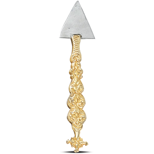 Material •	Bronz aurit •	Inox Caracteristici •	Lungime – 22 cm •	Greutate netă – 0.07 kg Origine – Grecia