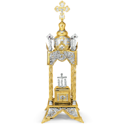 Chivot aurit și argintat model "Turlă" 6-48