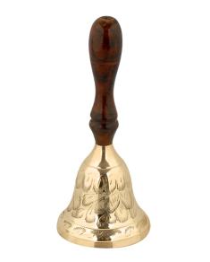 Clopoțel metalic cu mâner de lemn 1534w