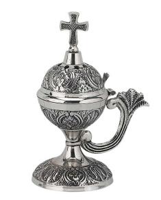 Cățuie nichelată și patinată cu mâner 8124 16n