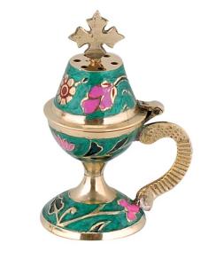 Cățuie mică din bronz, verde 8599