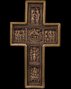 Crucifix sculptat în relief cu scene din viața Maicii Domnului feb-28a