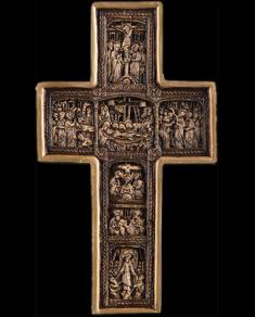 Crucifix sculptat în relief cu scene din viața Mântuitorului Hristos feb-28b
