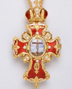Cruce pectorală aurită și argintată sof-5110041