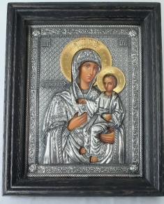 Icoană bio Maica Domnului Lacoschitiotisa – A20 34x38 cm