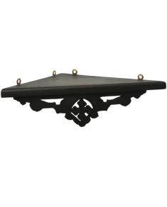 Poliță pentru candelă ornamentată prin sculptură manuală în lemn krl-p3
