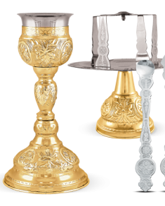 Set de Sfine Vase aurit 350 ml