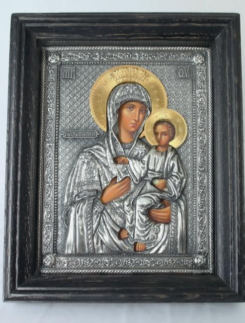 Icoană bio Maica Domnului Lacoschitiotisa – A20 34x38 cm