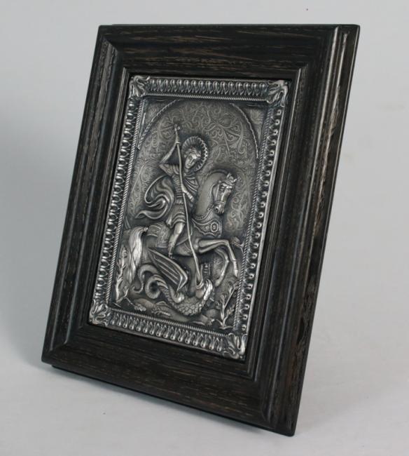 Icoană bio Sfântul Gheorghe b02 25x29 cm