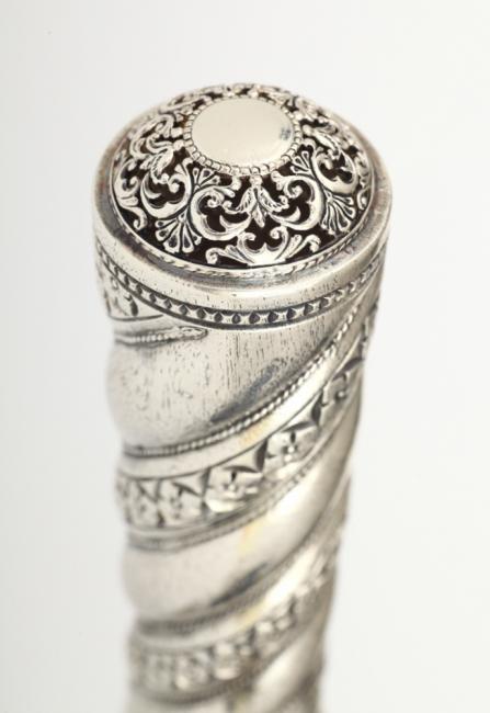 Toiag arhieresc aurit și argintat prin galvanizare ornamentat cu inserții decorative sof-5100011