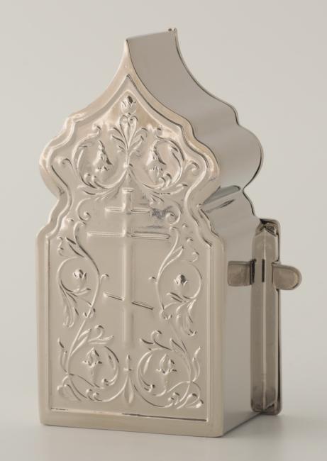 Trusă de botez pentru bolnavi și copii argintată, nichelată și gravată sof-3130255